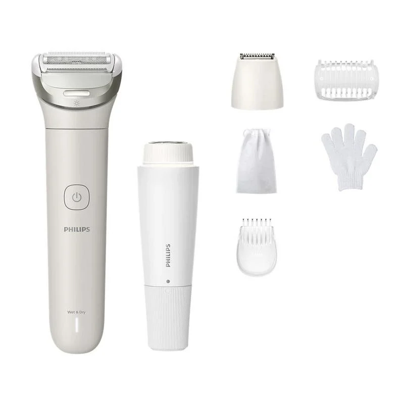 Detalle de Philips Lady Shaver Series 8000 BRL159/00: Afeitadora corporal inalámbrica para uso en seco y mojado