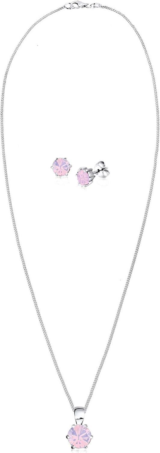 Thumbnail 2 de Elli Schmuckset Damen Basic Kristalle 925 Silber