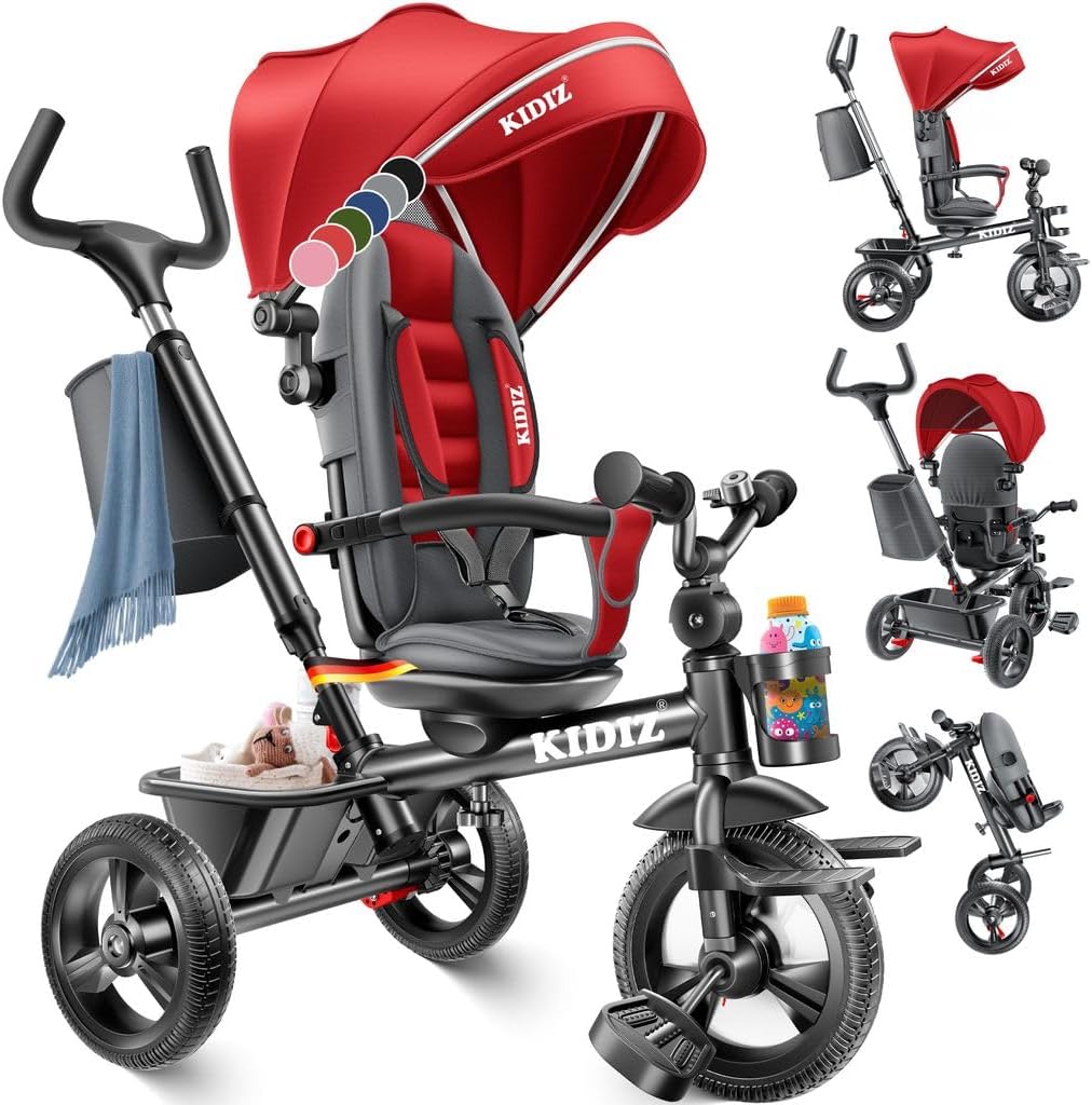 Detalle de KIDIZ Dreirad 6in1 Kinderdreirad ab 9 Monaten