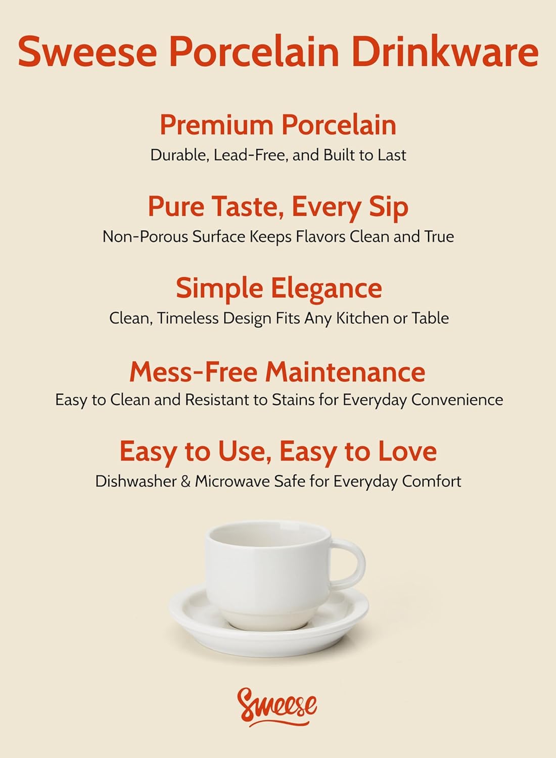 Thumbnail 6 de Sweese 2.5 oz espresso cups set of 4