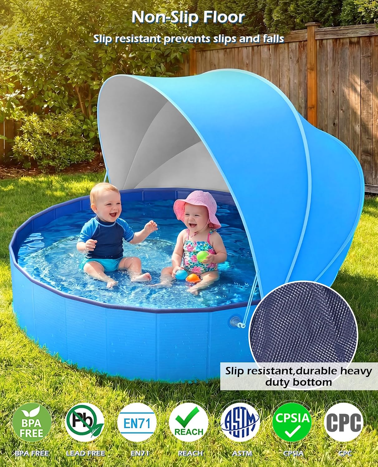 Detalle 2 de Jasonwell Kiddie Pool, 79-inch