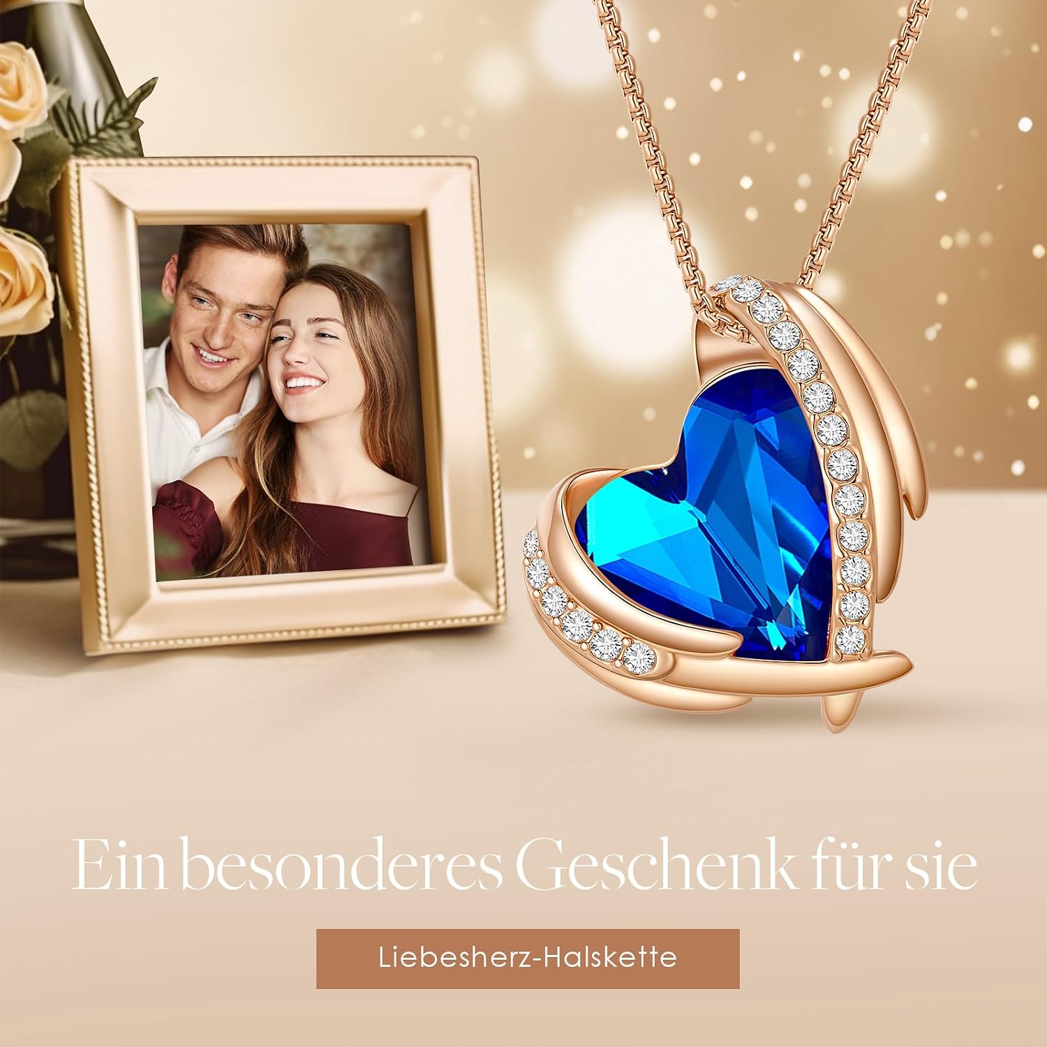 Thumbnail 4 de CDE Halskette Damen Rosegold Herz 💍