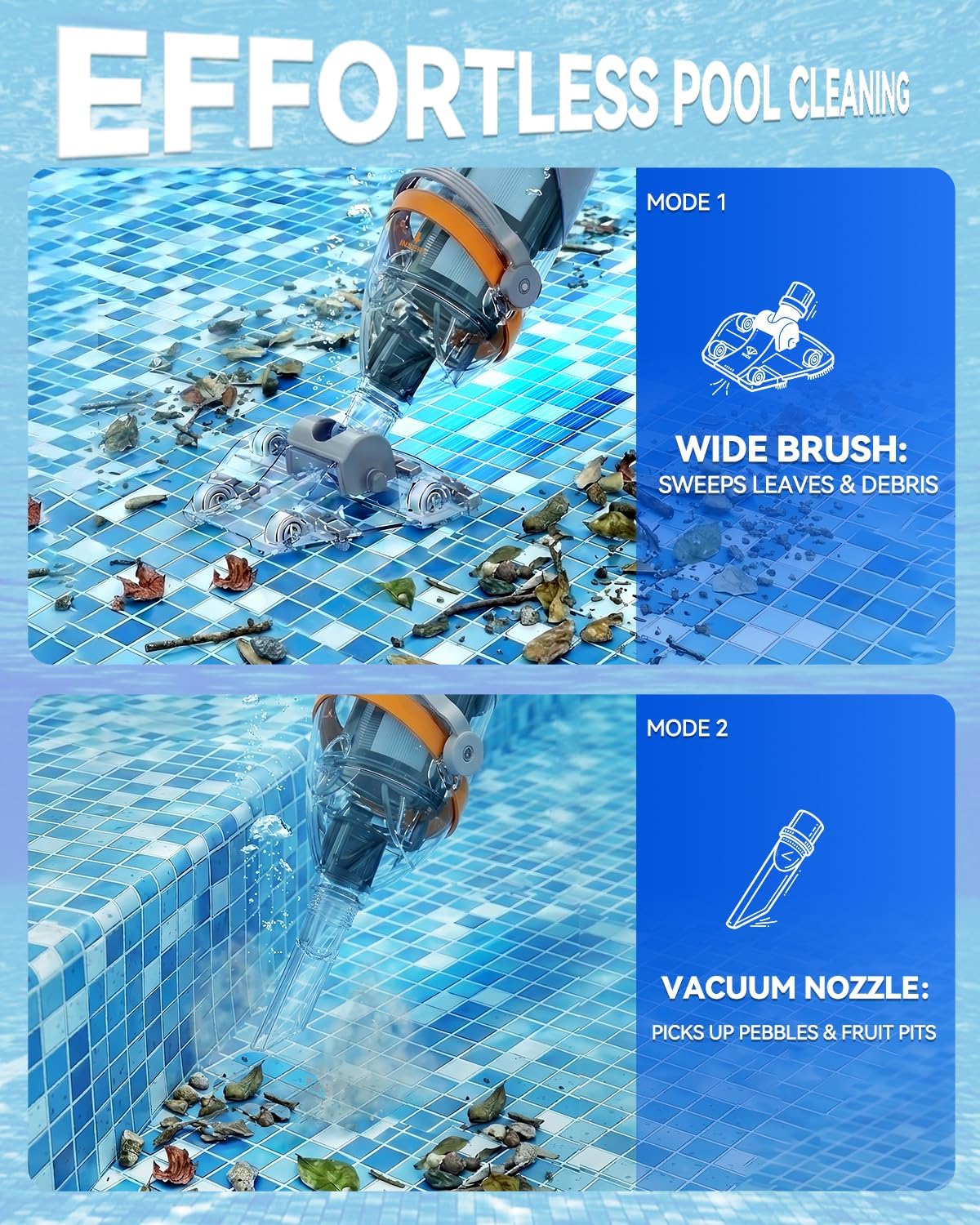 Detalle 2 de Pool Vacuum 75-Minute Runtime