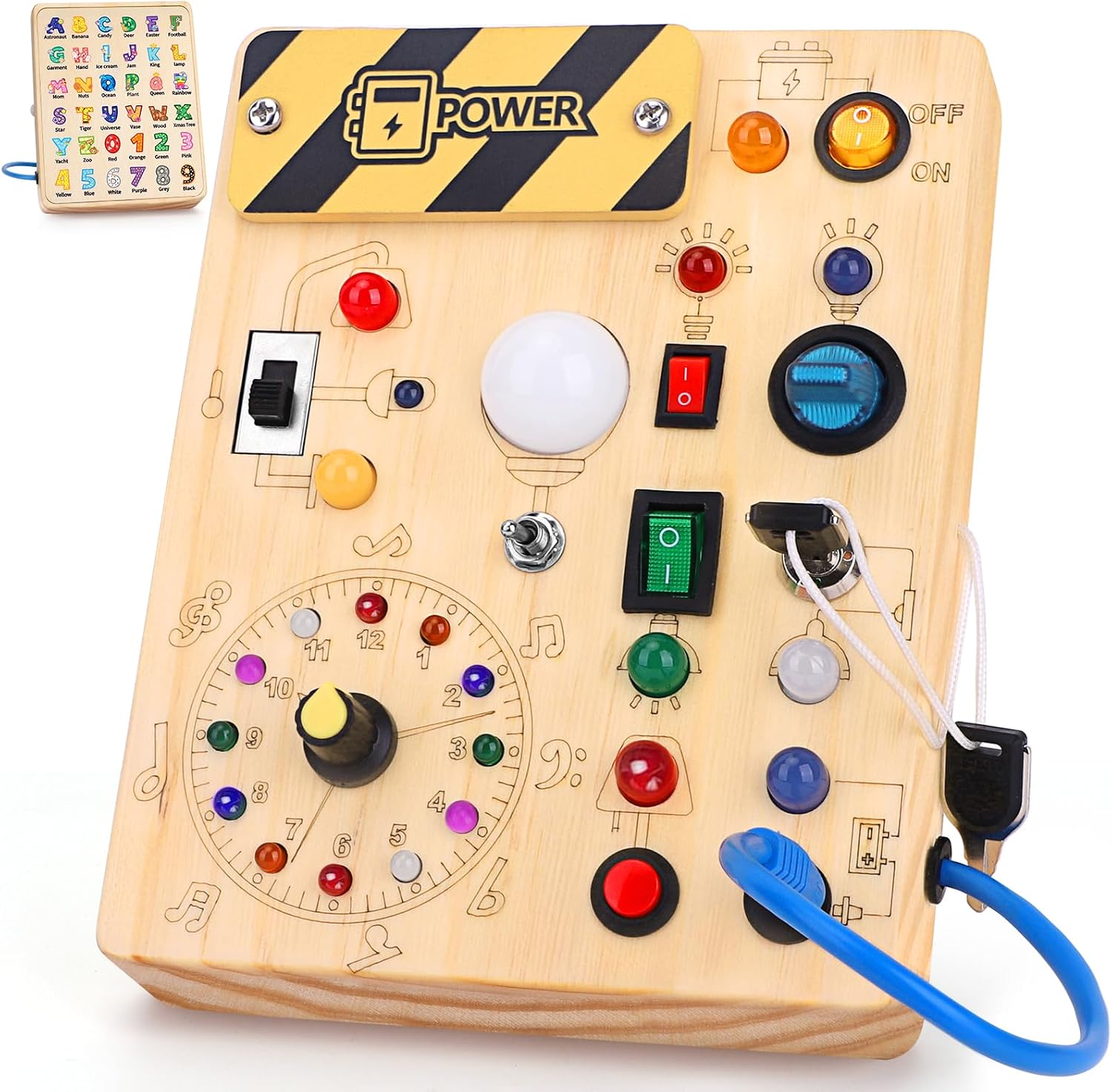 Detalle de Konijiwa Montessori Busy Board