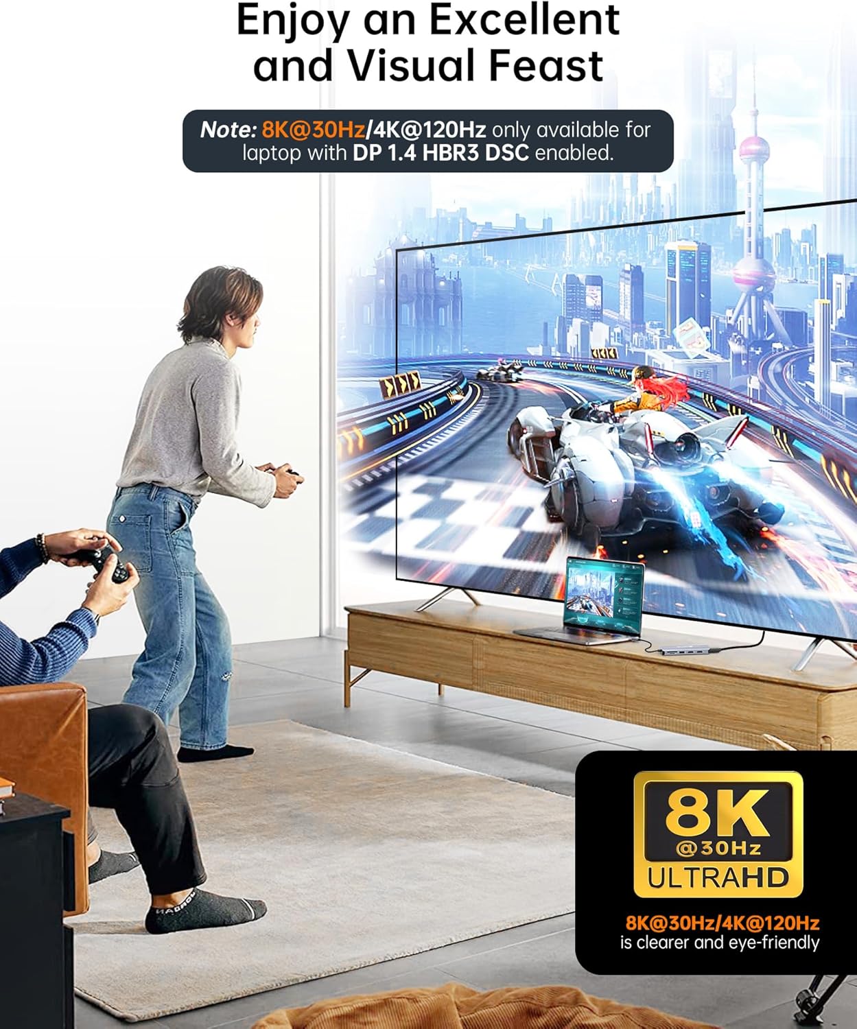 Thumbnail 3 de NOVOO RM11 Pro USB-C docking station (11-in-1) for triple display, 100W PD and RJ45 Ethernet