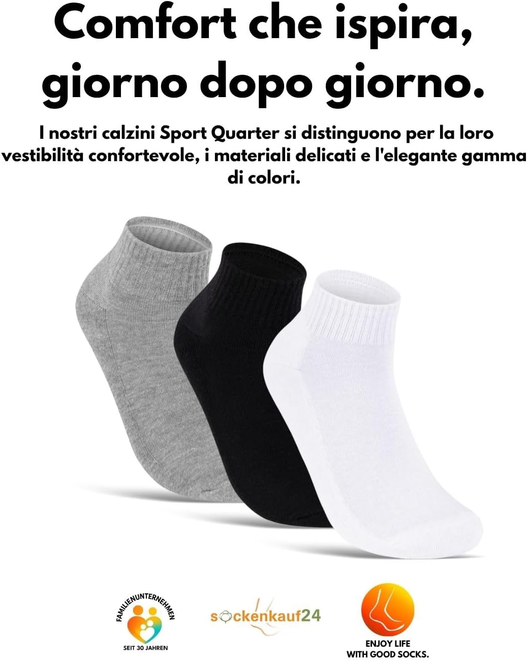 Thumbnail 5 de Sockenkauf24 6 o 12 paia di calzini sportivi corti uomo/donna con suola in spugna