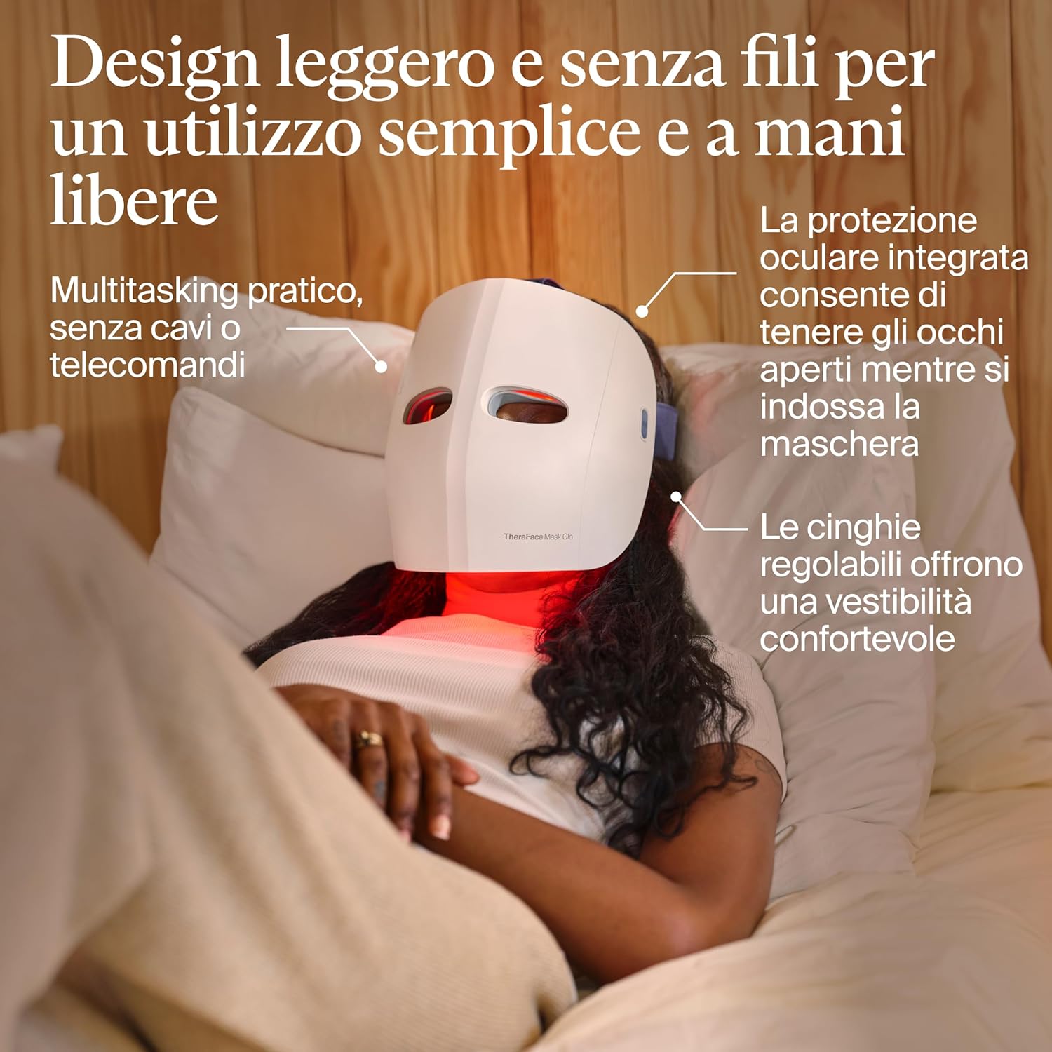 Thumbnail 5 de Therabody Mask Glo con luce LED rossa, blu e infrarossa e massaggio vibrante, design cordless