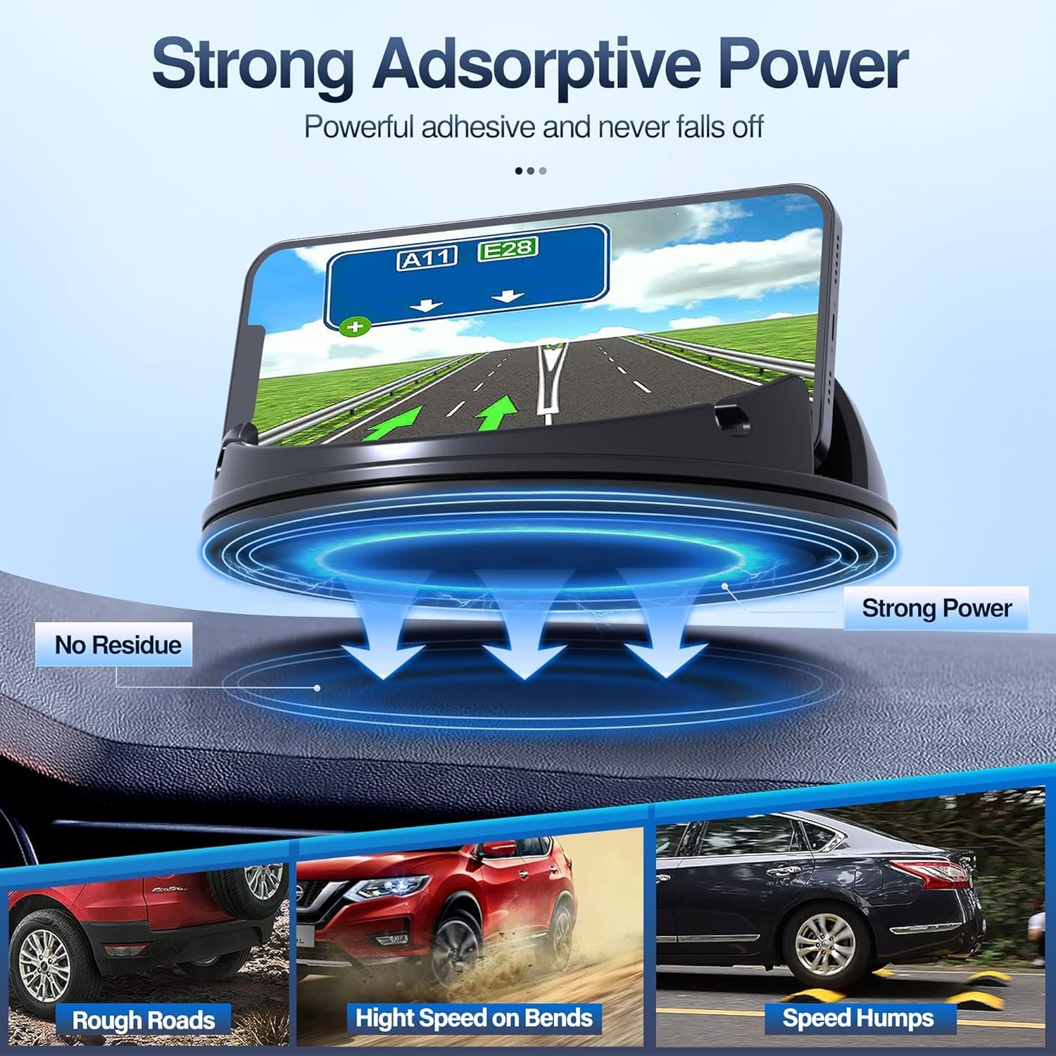 Detalle 2 de Cinati Car Phone Holder Mount 360° rotatable for iPhone