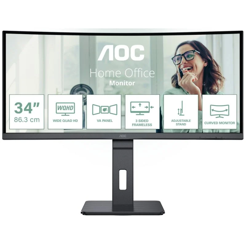 Detalle de AOC CU34P3CV Monitor UltraWide 34" WQHD 100 Hz