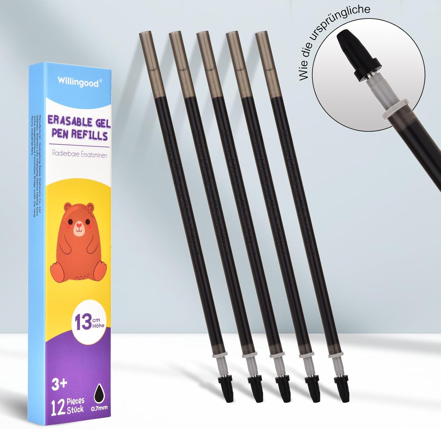 Detalle de 14 mine di ricambio cancellabili Nero 0,7 mm compatibili Legami – facili da cancellare