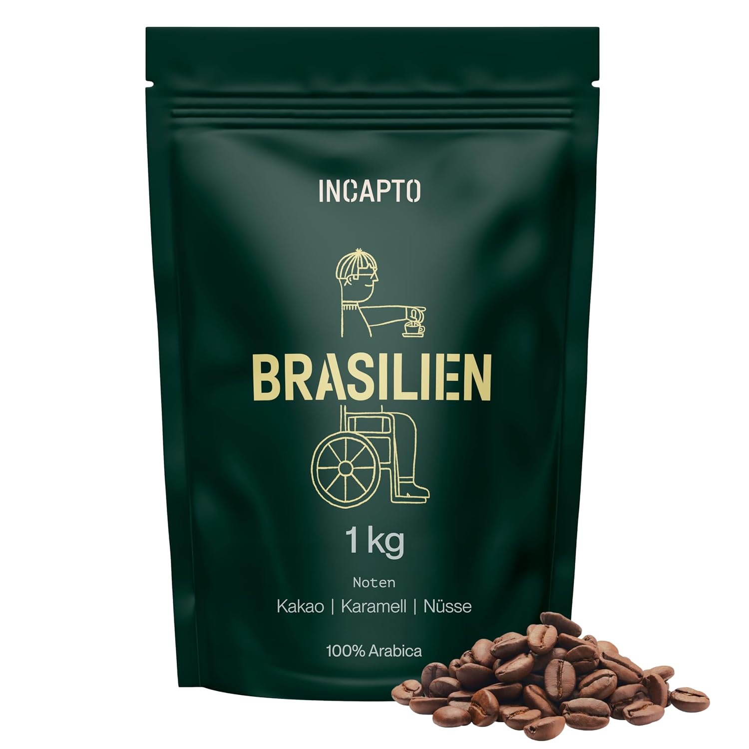 Detalle de Incapto Spezialitäten-Kaffeebohnen Espresso 1 kg