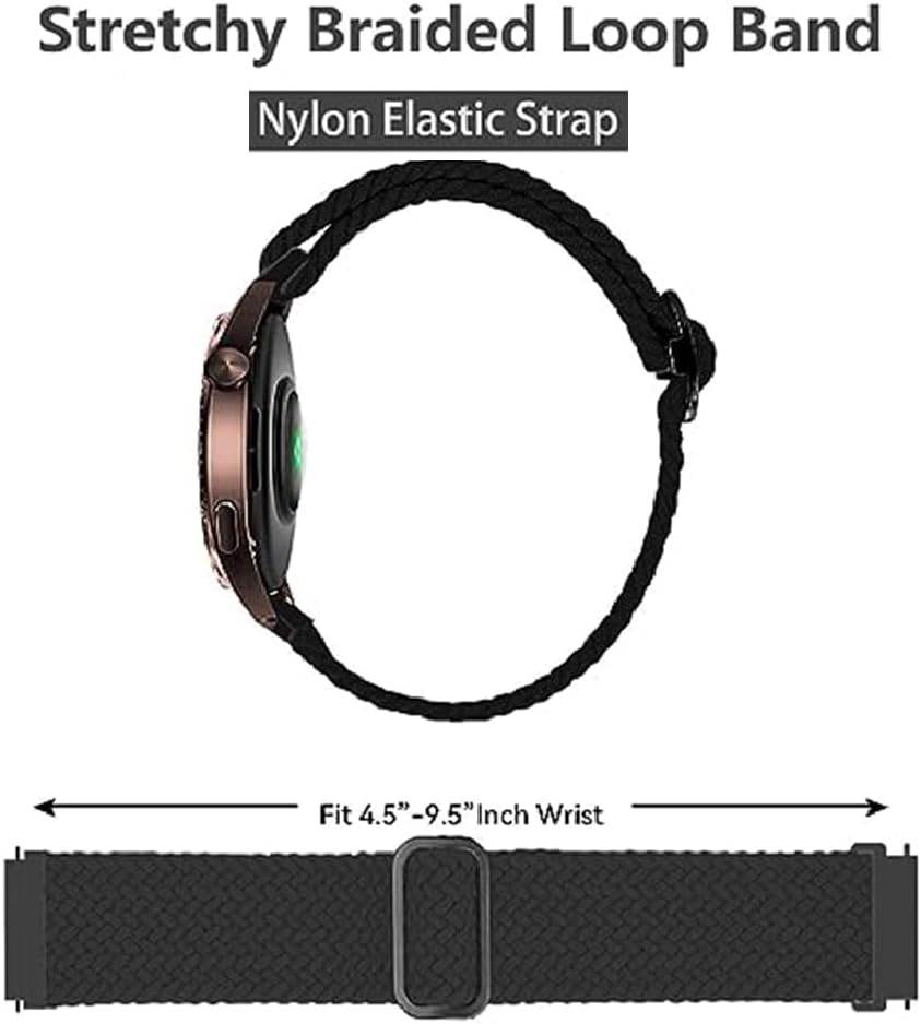 Thumbnail 1 de FYISWHO 22mm nylon watch strap for TicWatch Pro 3/GTX/E2/S2 and Coros Pace/Apex sport watches
