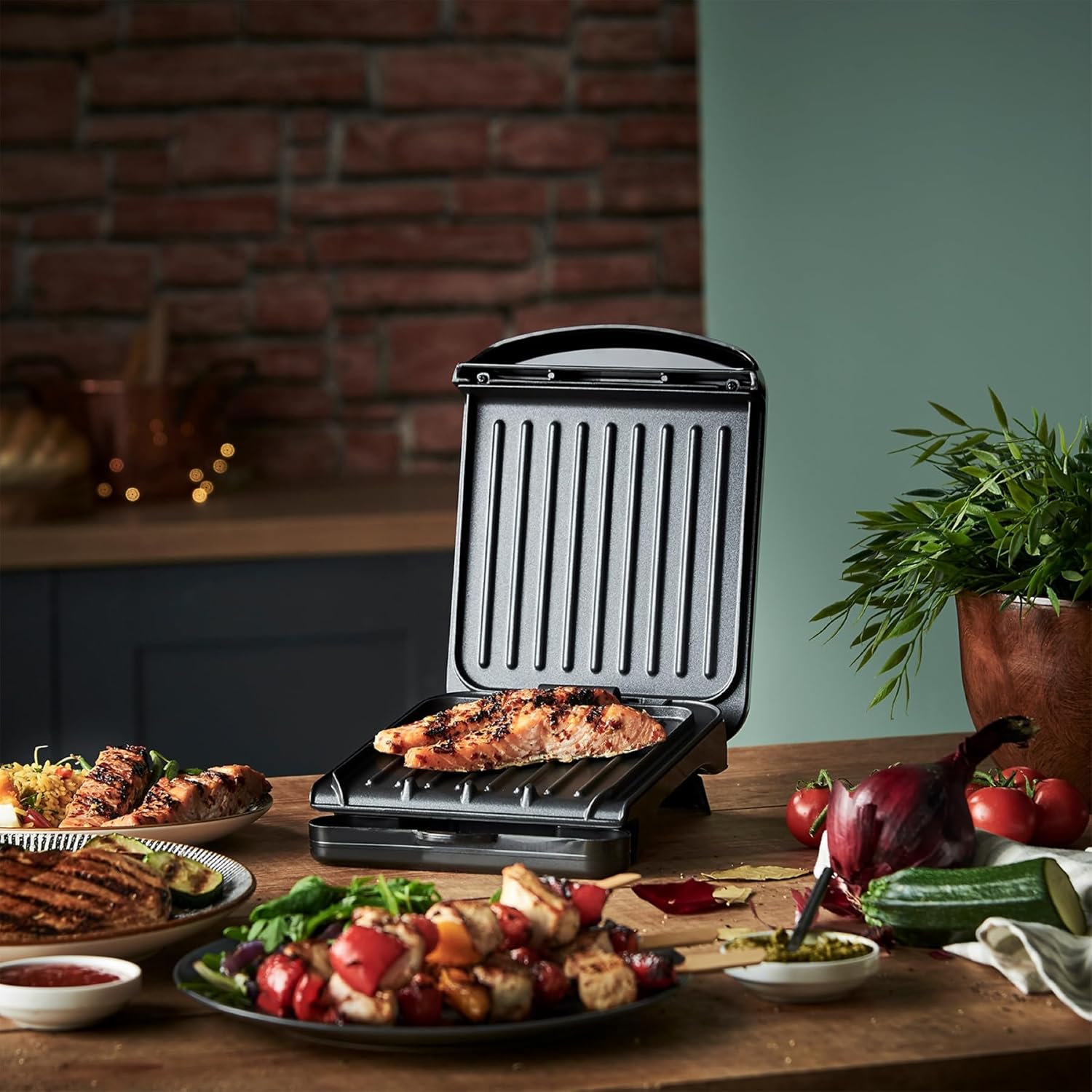 Thumbnail 6 de George Foreman Small Electric Fit Grill, 760W, Black