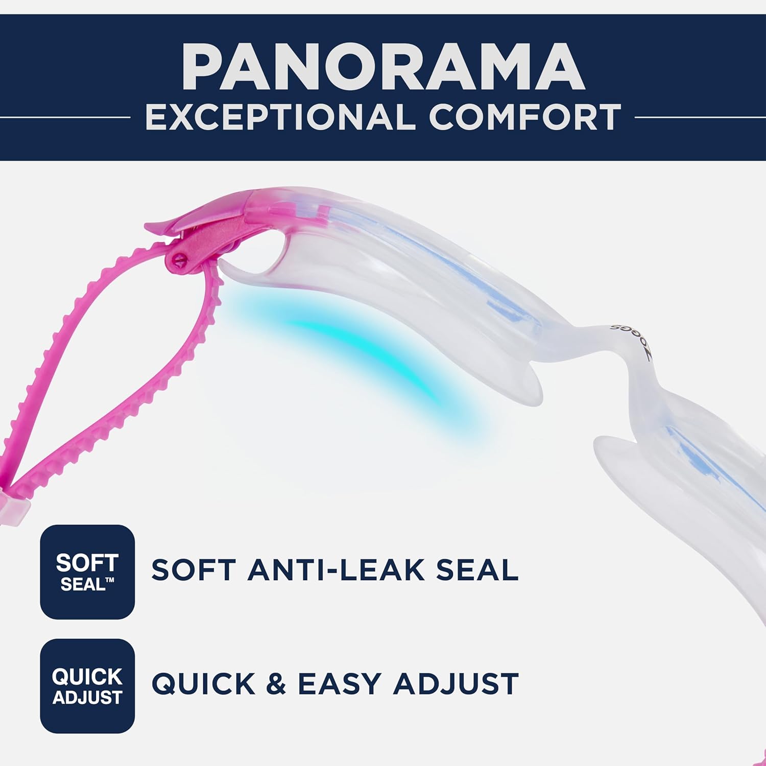 Thumbnail 5 de Zoggs Panorama Swim Goggles with tinted lenses – 180° vision, anti-fog & UV protection