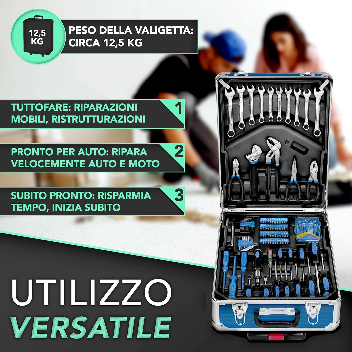 Thumbnail 5 de TRESKO Valigia attrezzi 949 pezzi