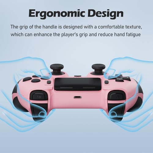 Thumbnail 6 de CHEREEKI Mando Inalámbrico para PS4, Pro y Slim: doble vibración, giroscopio, turbo, touchpad y audio