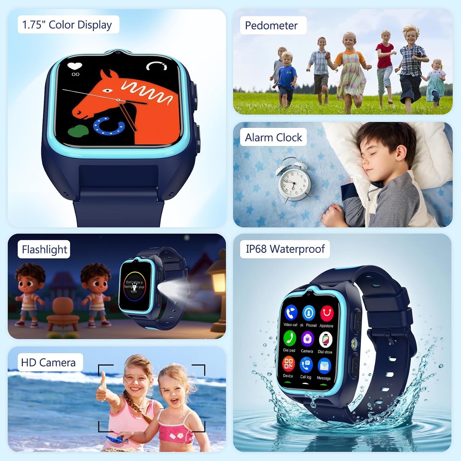 Thumbnail 6 de Kids Smart Watch with 4G, GPS, SOS and Classroom Mode for 4–15 Years