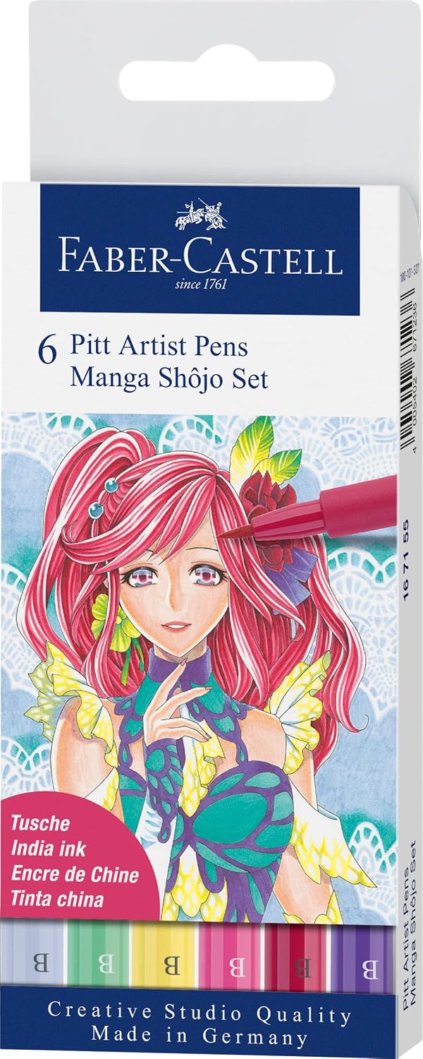 Thumbnail 6 de Faber-Castell Art & Graphic Pitt Artist Pen India Ink Pen – Black, Wallet of 4
