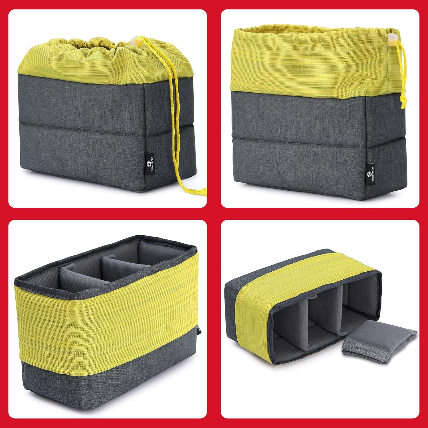 Thumbnail 2 de Koolertron Padded DSLR Camera Insert: a compact, protective bag insert for your gear