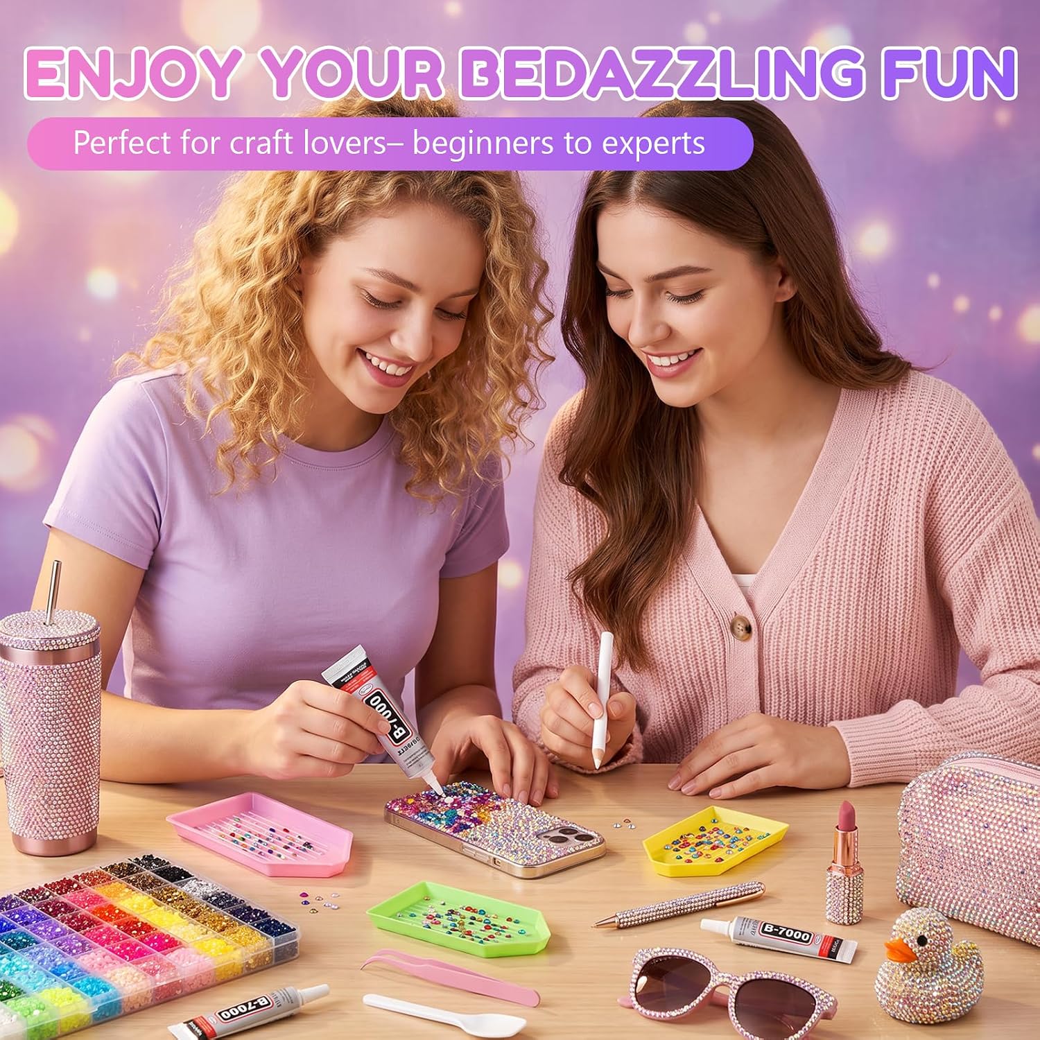 Detalle de Bedazzling Kit with 3mm Resin Rhinestones