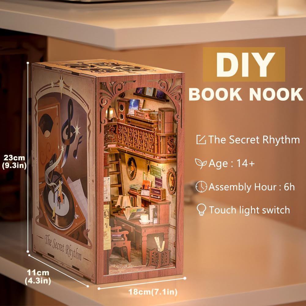 Detalle 2 de Cutefun Book Nook Kit 3D miniature book nook