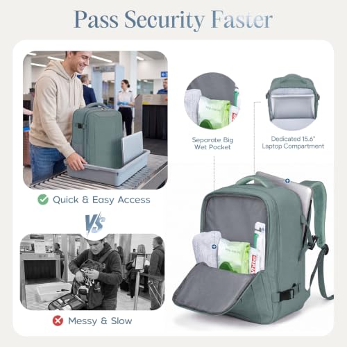 Detalle 2 de Xkdoai Zaino da Viaggio 45x36x20 per Easyjet – Bagaglio a Mano Resistente all’Acqua