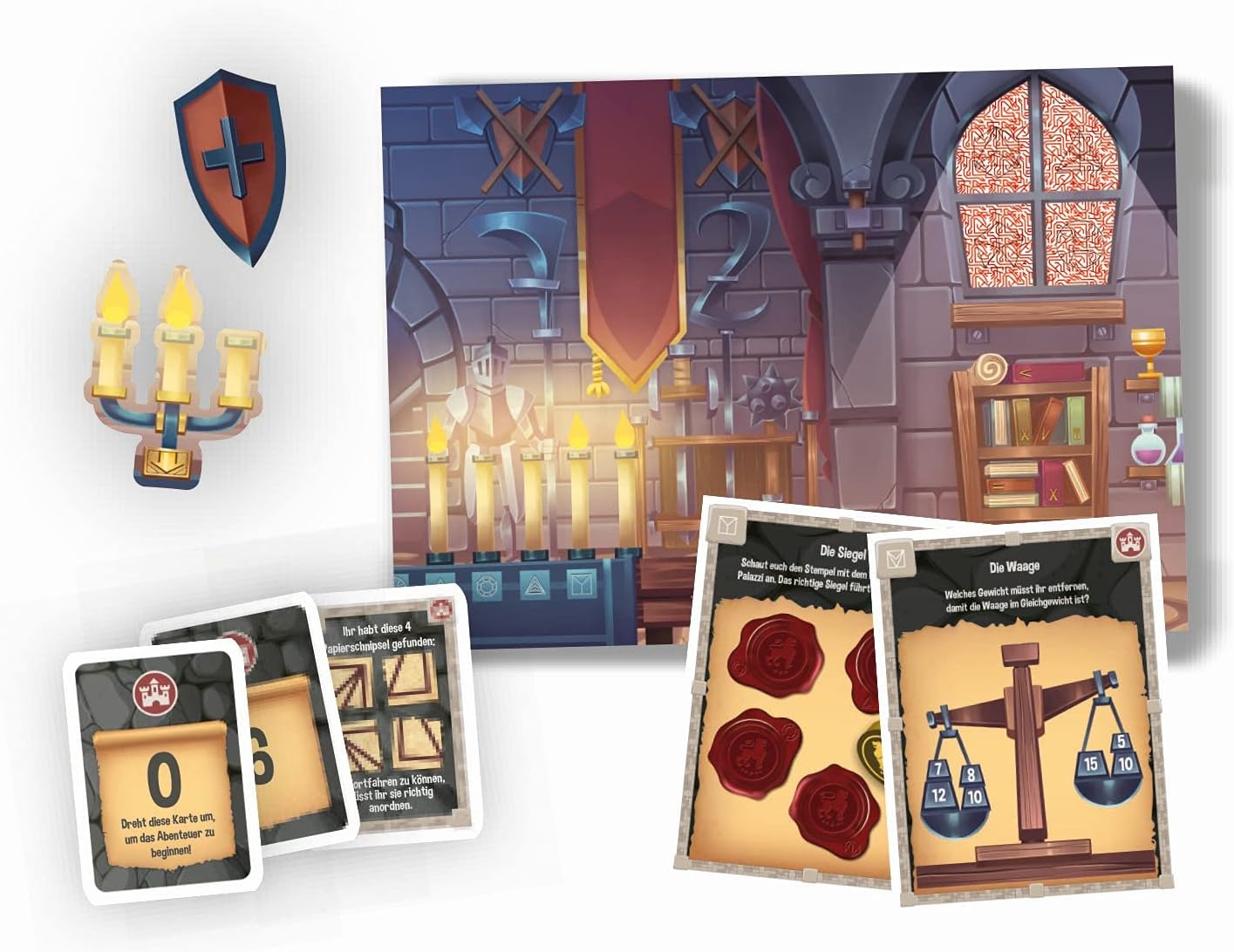 Detalle de Escape Game Das verfluchte Schloss von Clementoni