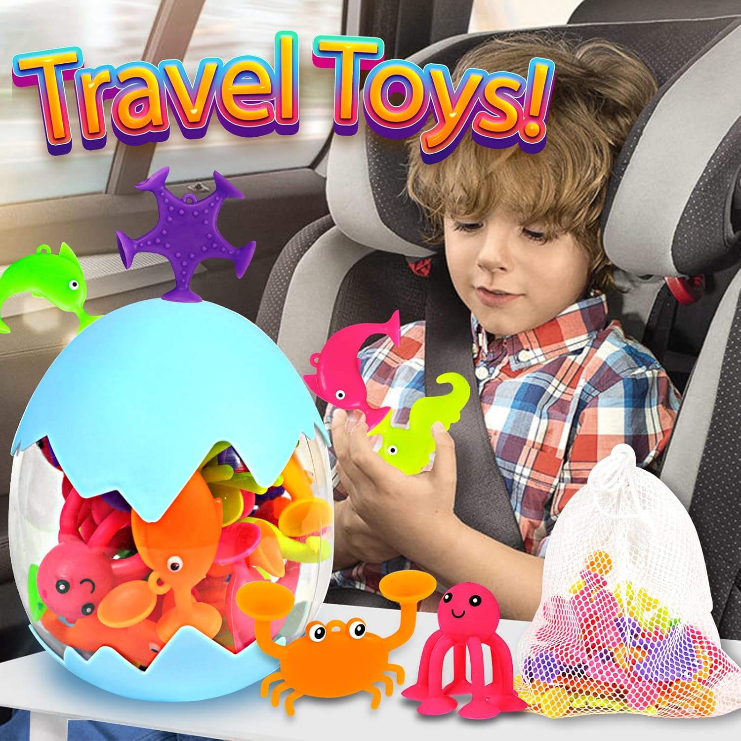 Thumbnail 4 de Suction Bath Toys 18 Pieces