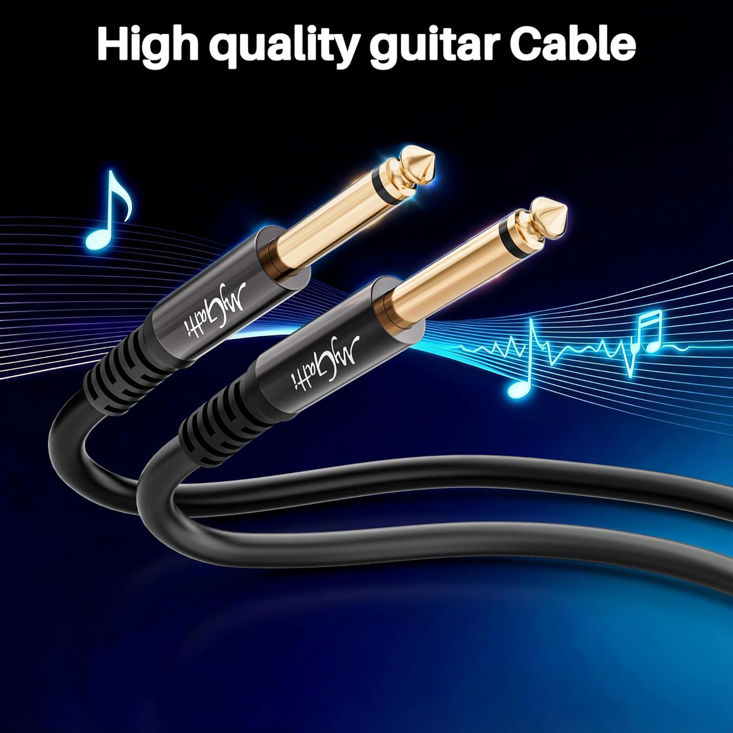Thumbnail 2 de Mygatti 6,35mm Gitarrenkabel 5 m – TS Mono 1/4" Instrumentenkabel, gerade Leitung