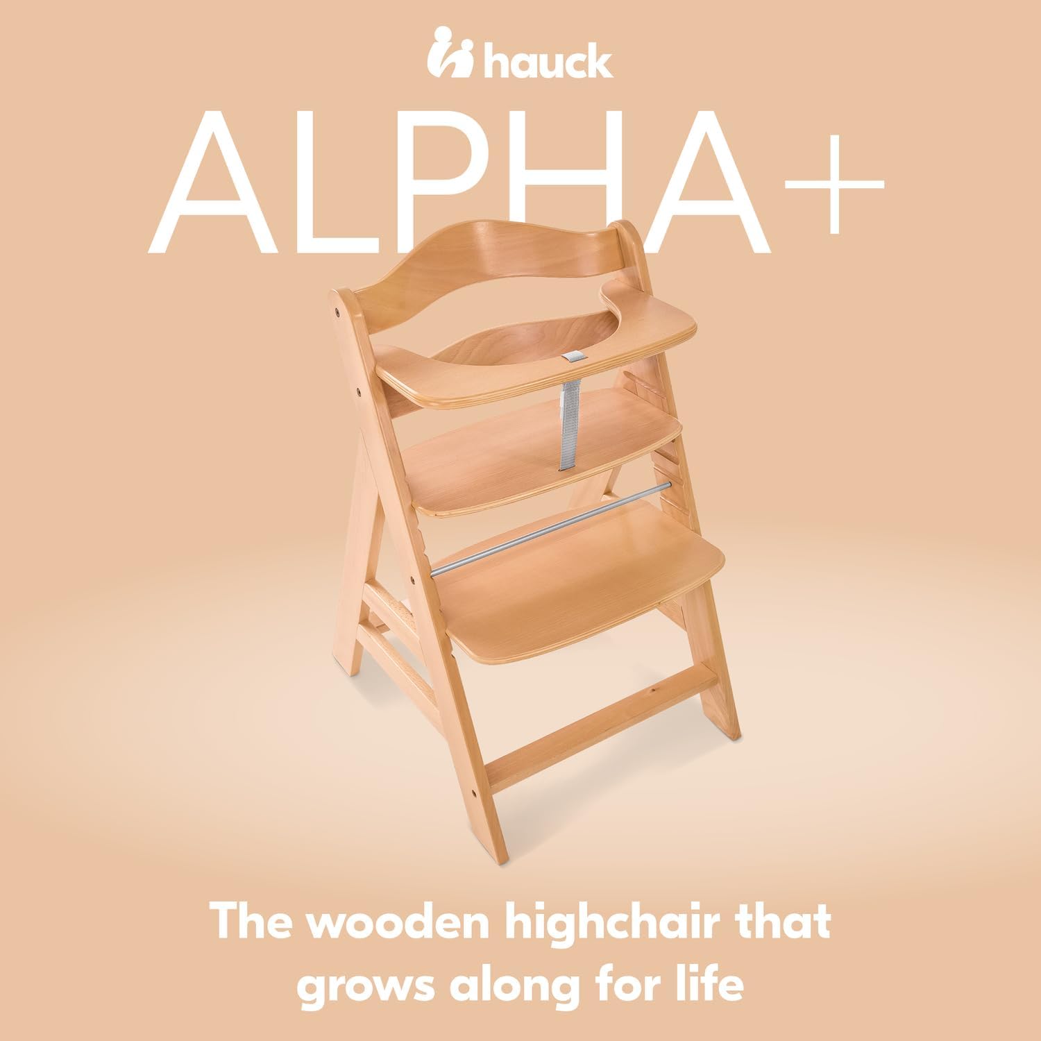 Thumbnail 4 de hauck Alpha+ Natural Wooden High Chair – adjustable, sustainable beechwood from FSC forests