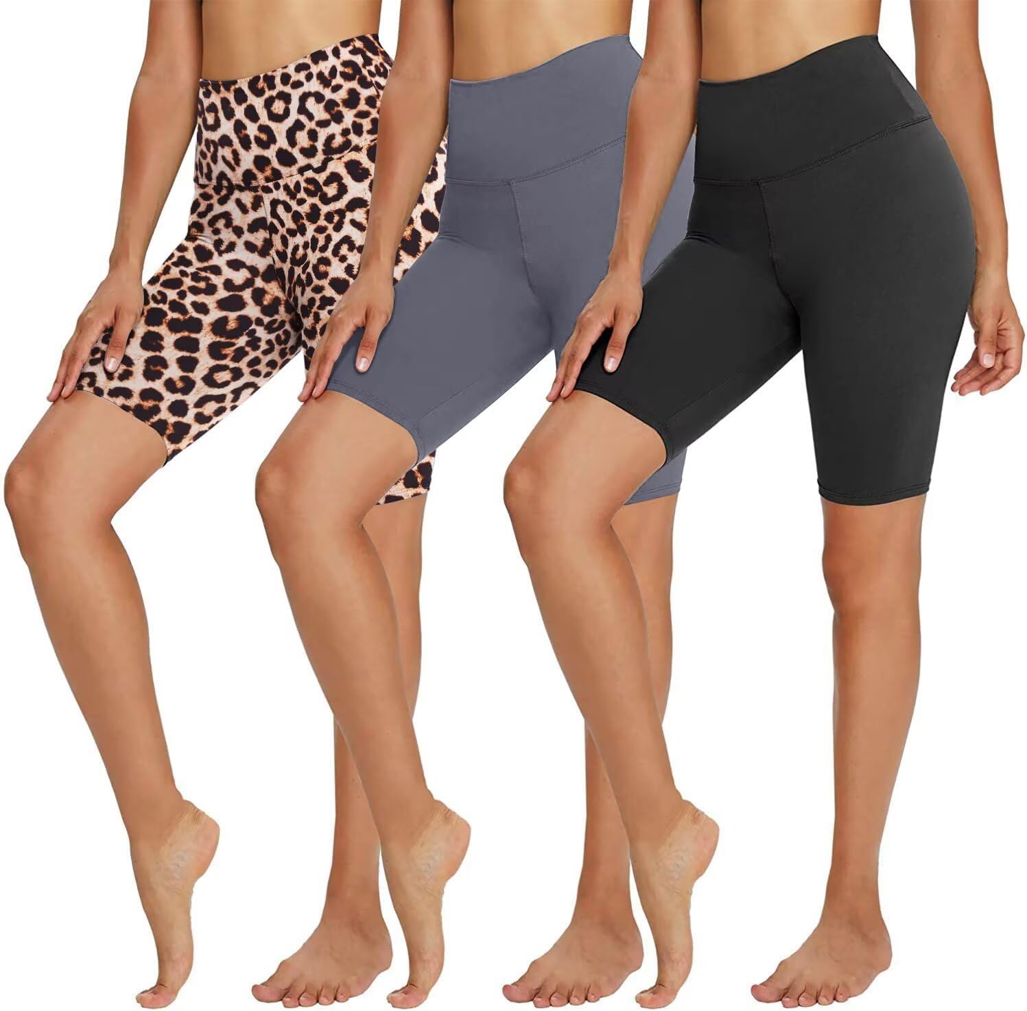 Thumbnail 6 de TNNZEET 3er Pack Radlerhose Damen High Waist Shorts – kurze Sportleggings, nahtlos & blickdicht