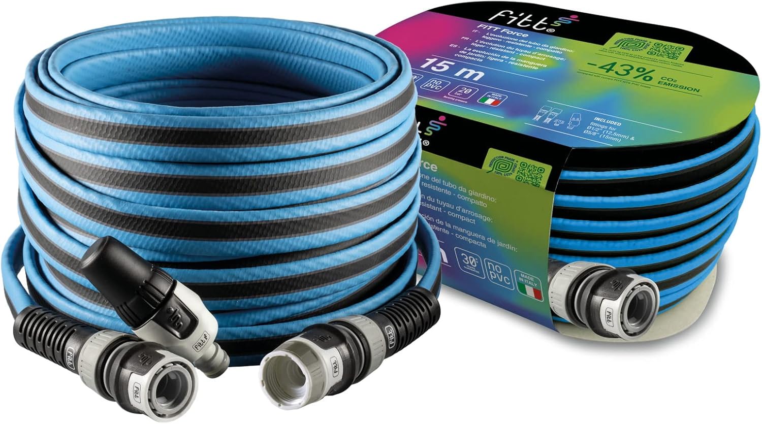 Thumbnail 4 de FITT FORCE 15 m: Tubo acqua per irrigazione giardino, leggero, resistente e compatto