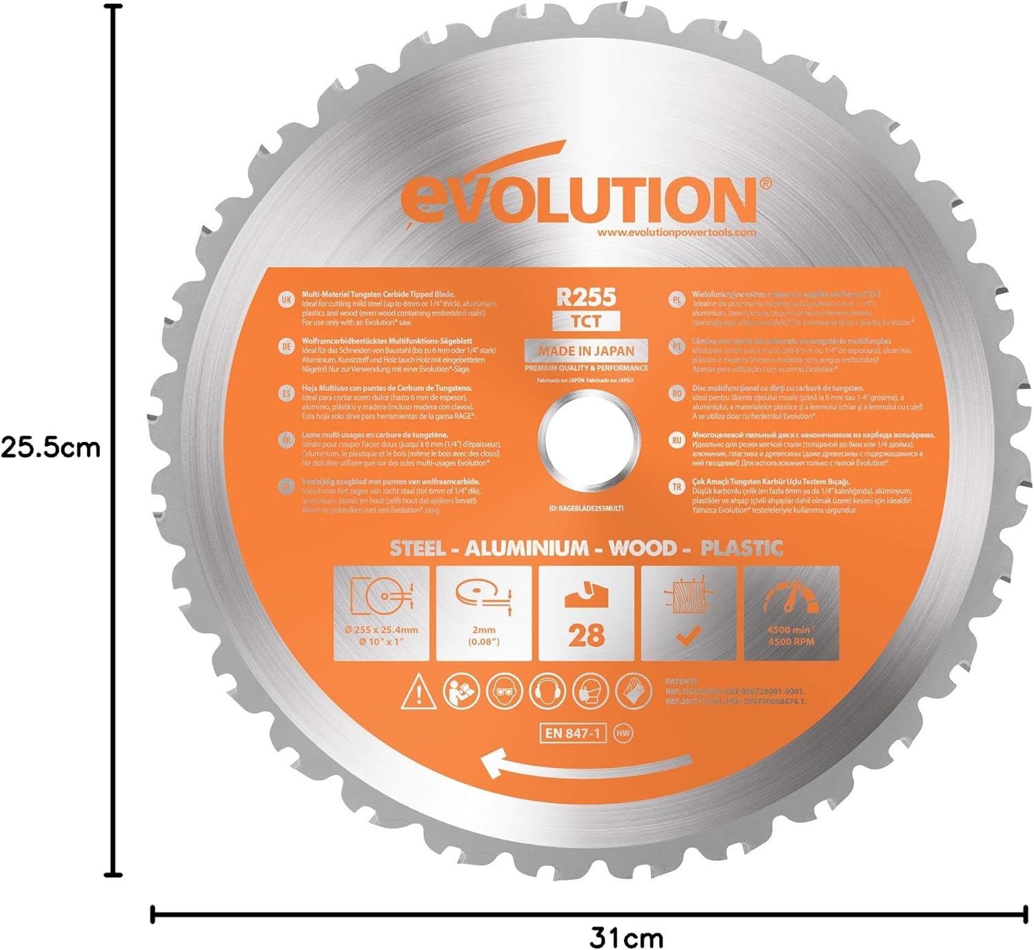 Thumbnail 6 de RAGEBLADE 255M Blade for Power Tools – Advanced-Technology Evolution