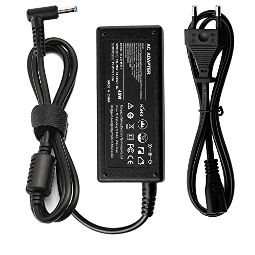 Detalle de BIUBOTY cargador para portátil HP de 45 W, 19,5 V y conector 4,5 × 3,0 mm