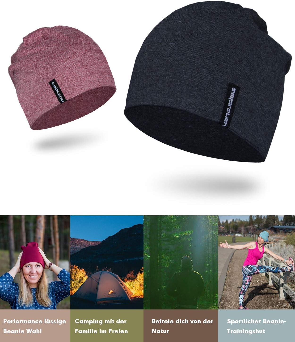 Detalle 2 de EMPIRELION 9 Zoll Running Beanie Skull Cap