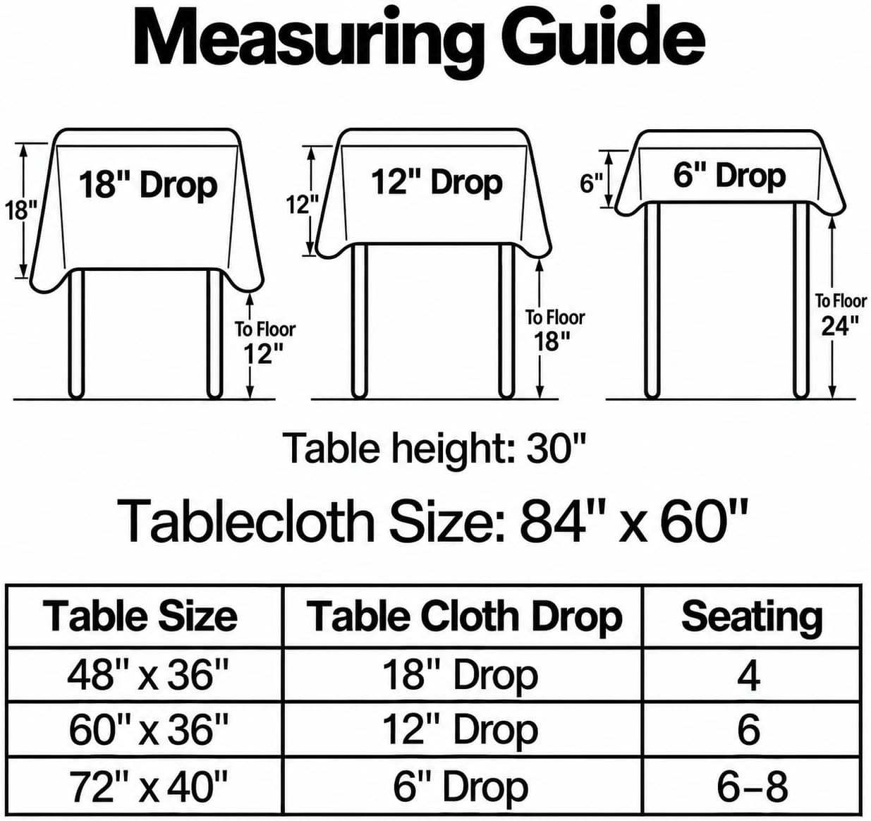 Thumbnail 6 de homing 2 Pack Rectangle Vinyl Tablecloth 60" x 84"