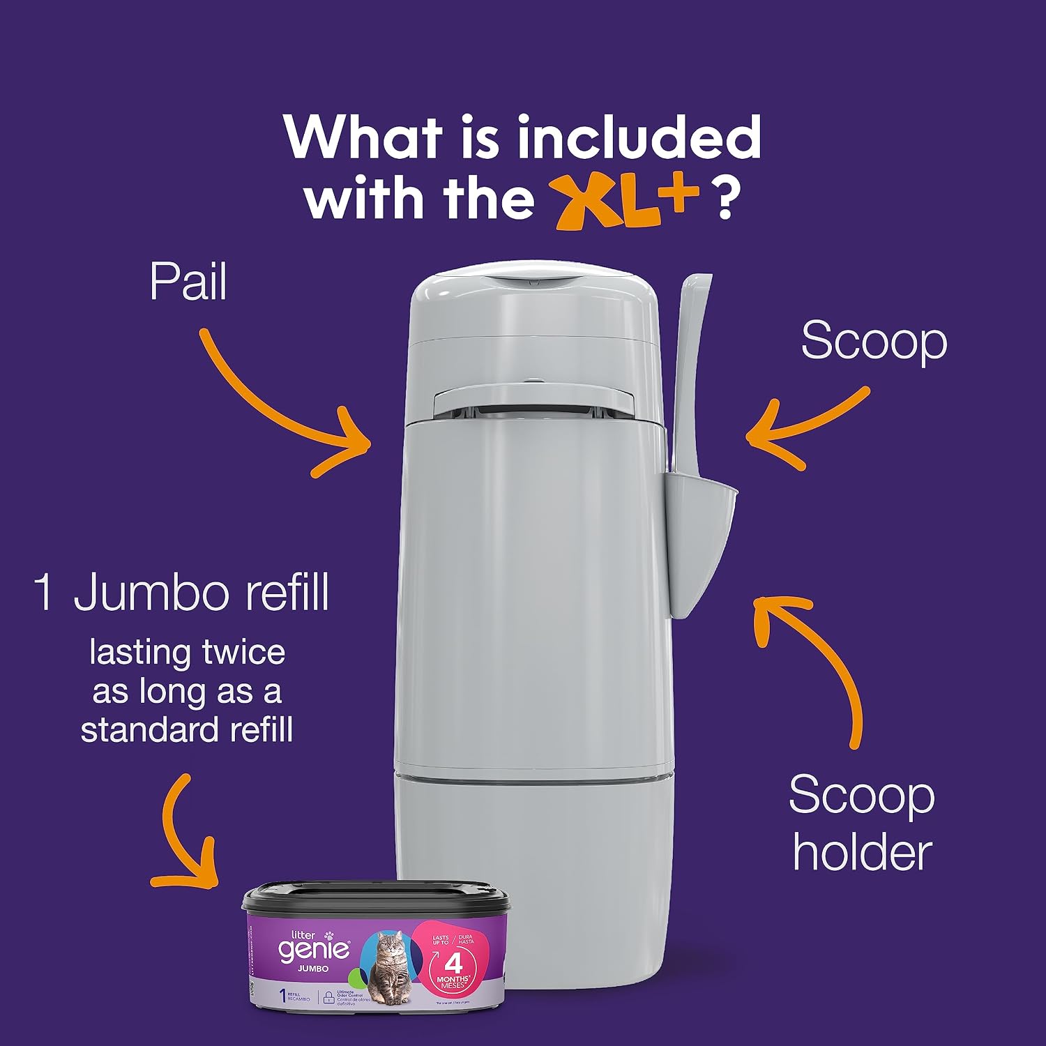 Detalle de Litter Genie litter disposal pail XL+