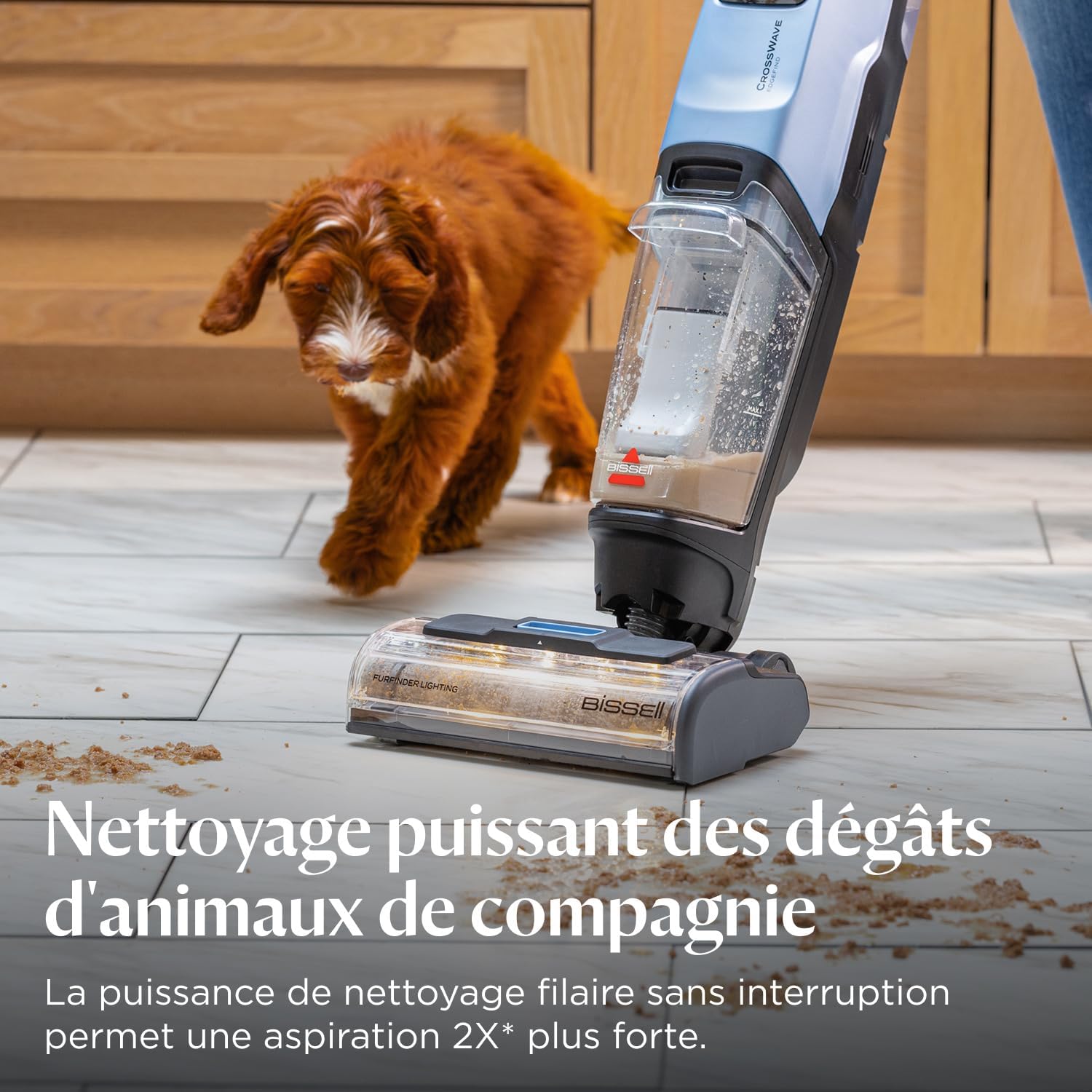 Thumbnail 1 de BISSELL CrossWave EdgeFind 4159N — Aspirateur laveur tout-en-un pour sols et poils d’animaux