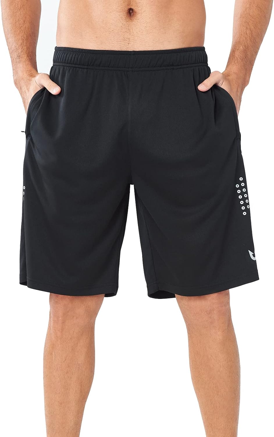 Detalle 2 de NORTHYARD Men's Athletic Gym Shorts: Quick-Dry 10/7/5" with Zipper Pockets