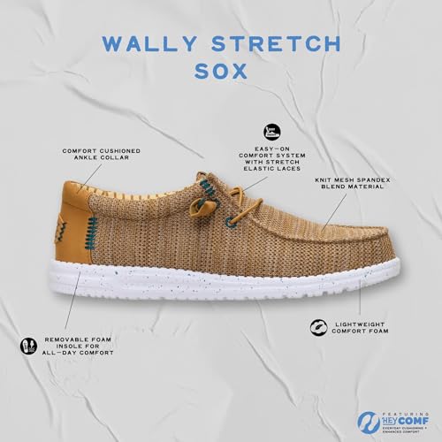 Thumbnail 7 de HEYDUDE Wally Stretch Sox - Mocassino Slip-On Uomo, Black/Black, 44