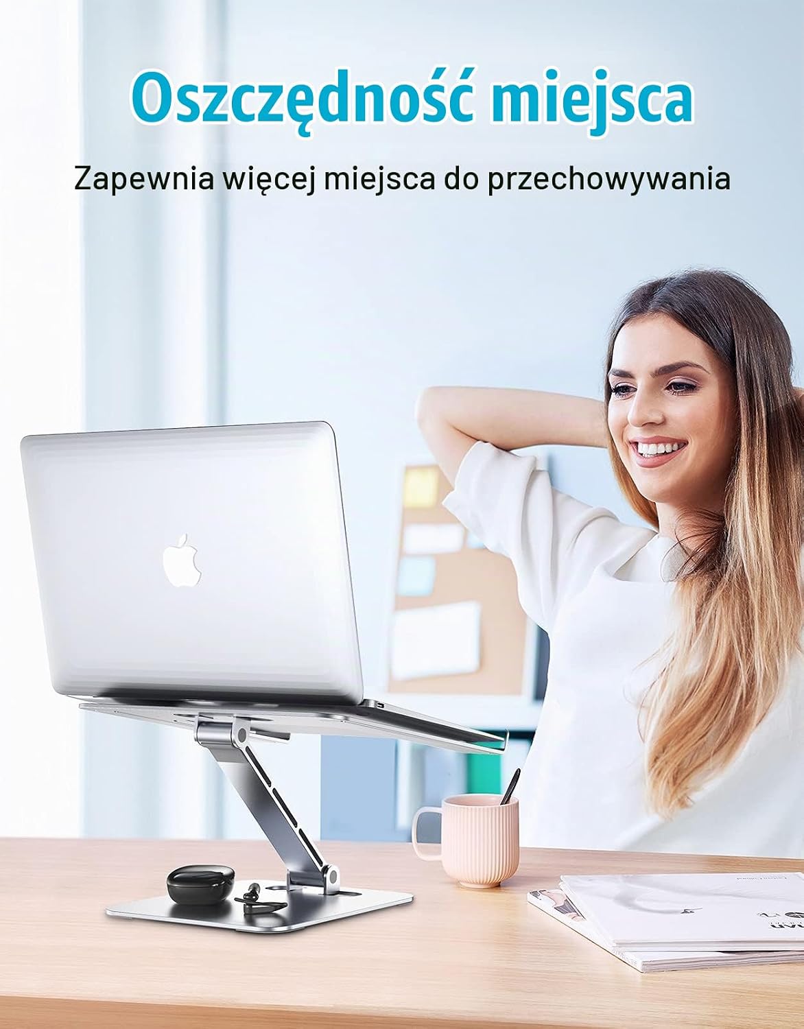 Thumbnail 6 de Babacom B09 – regulowany stojak na laptopa 10–16″, składany, aluminiowy