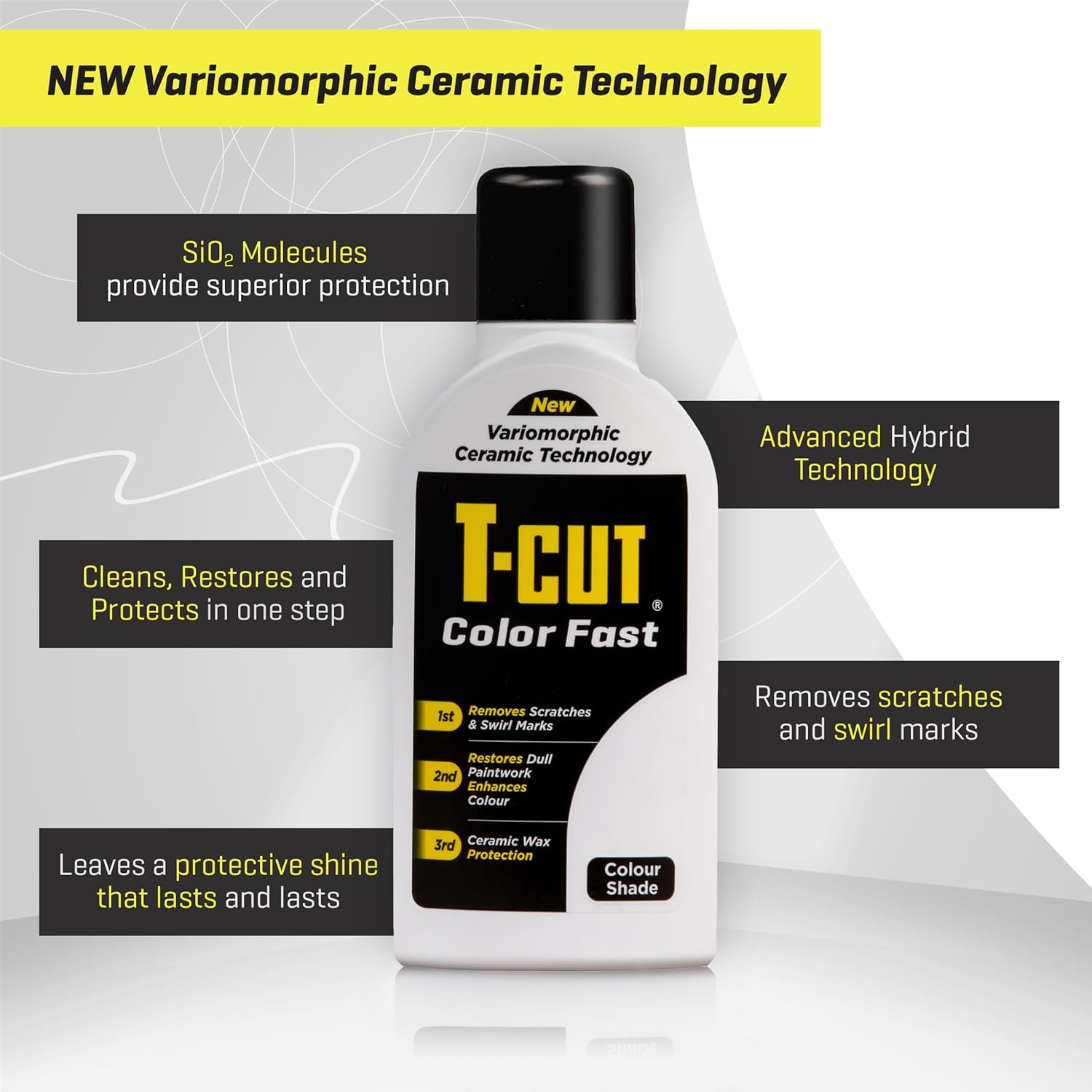 Detalle 2 de T-Cut Couleur Rapide Céramique Blanc 500 ml – Nettoyage, restauration et brillance pour votre voiture