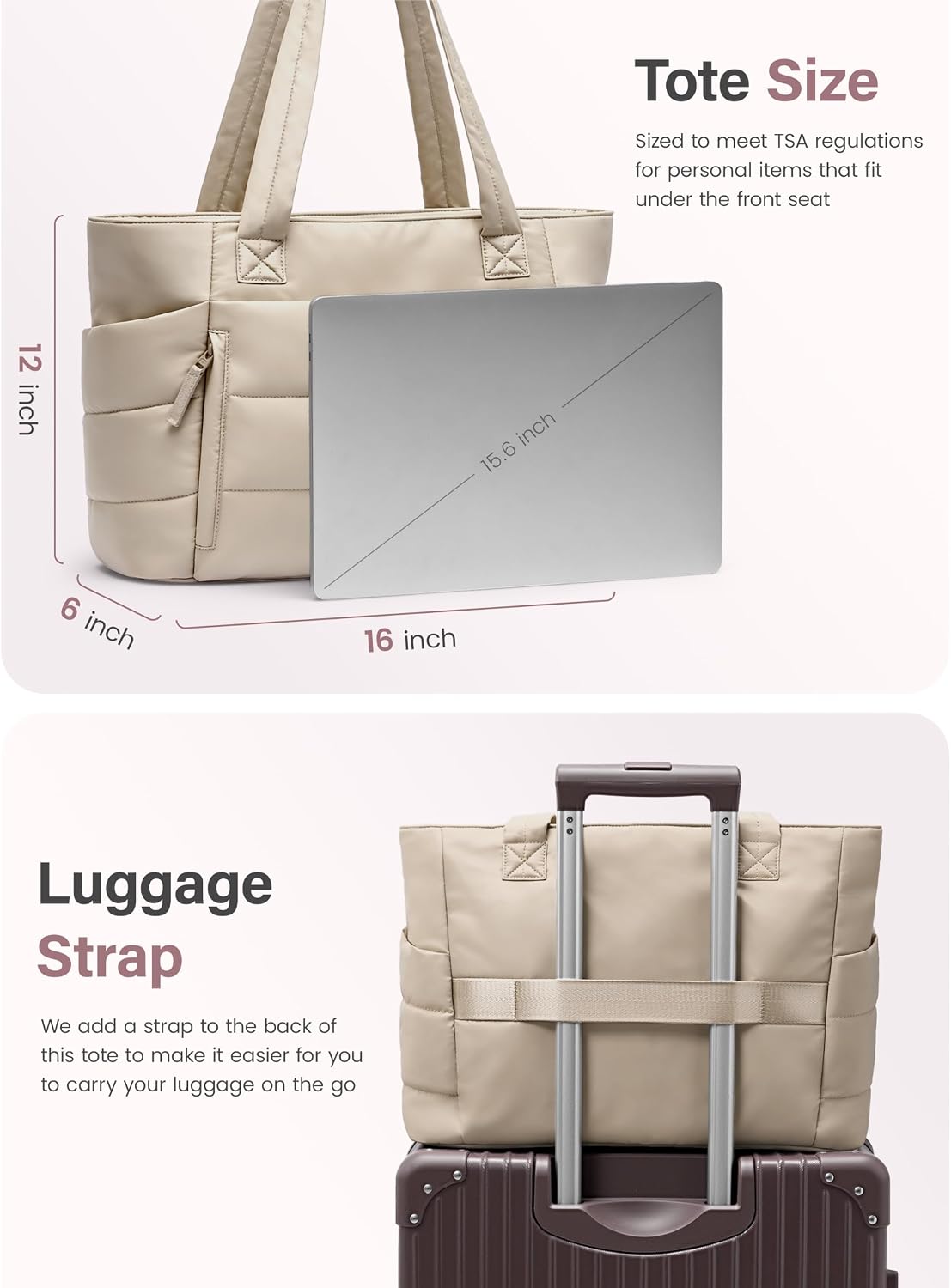 Detalle 2 de Uselike Quilted Tote Bag, 20L