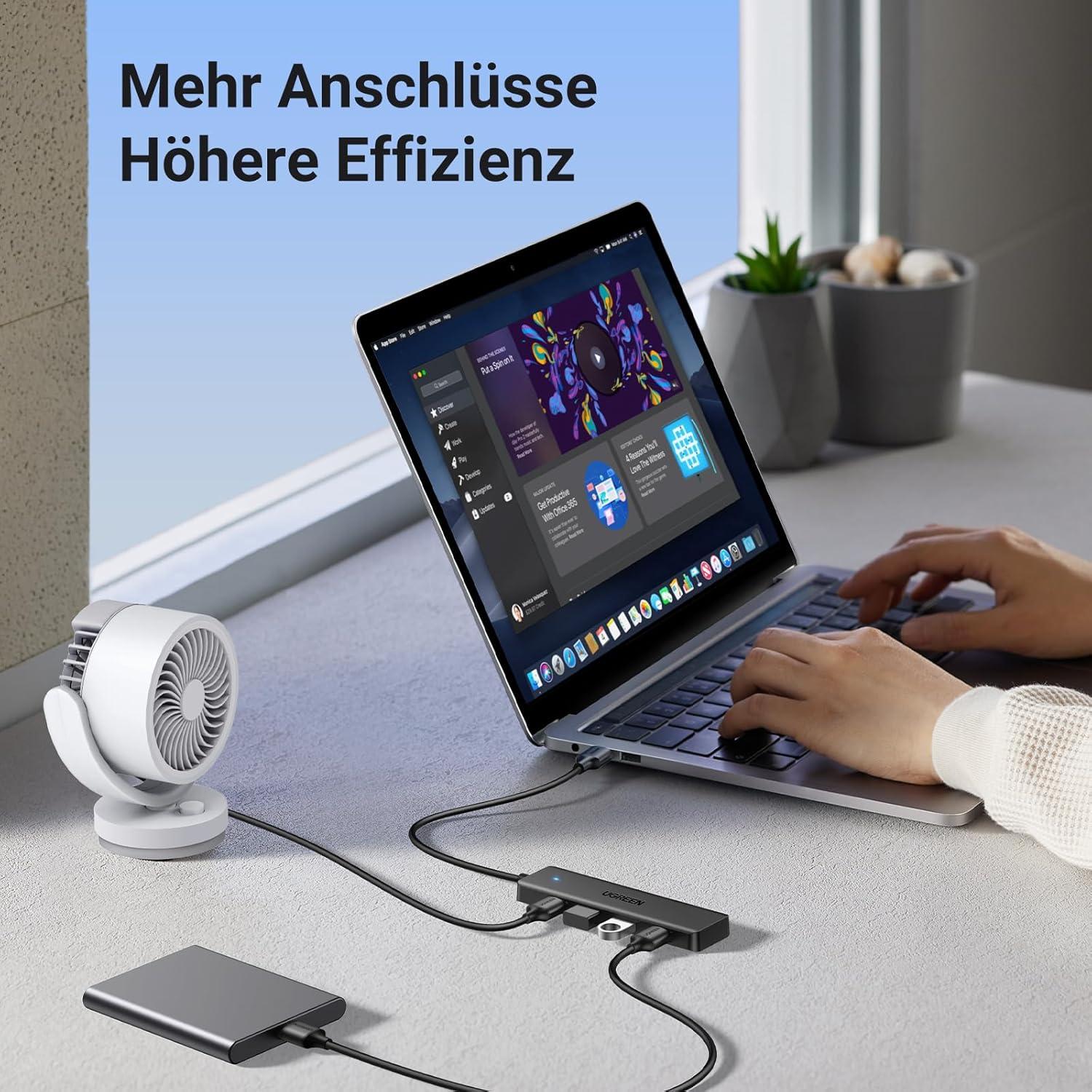 Thumbnail 6 de UGREEN 4-Port USB 3.0 Hub 5Gbps 15cm