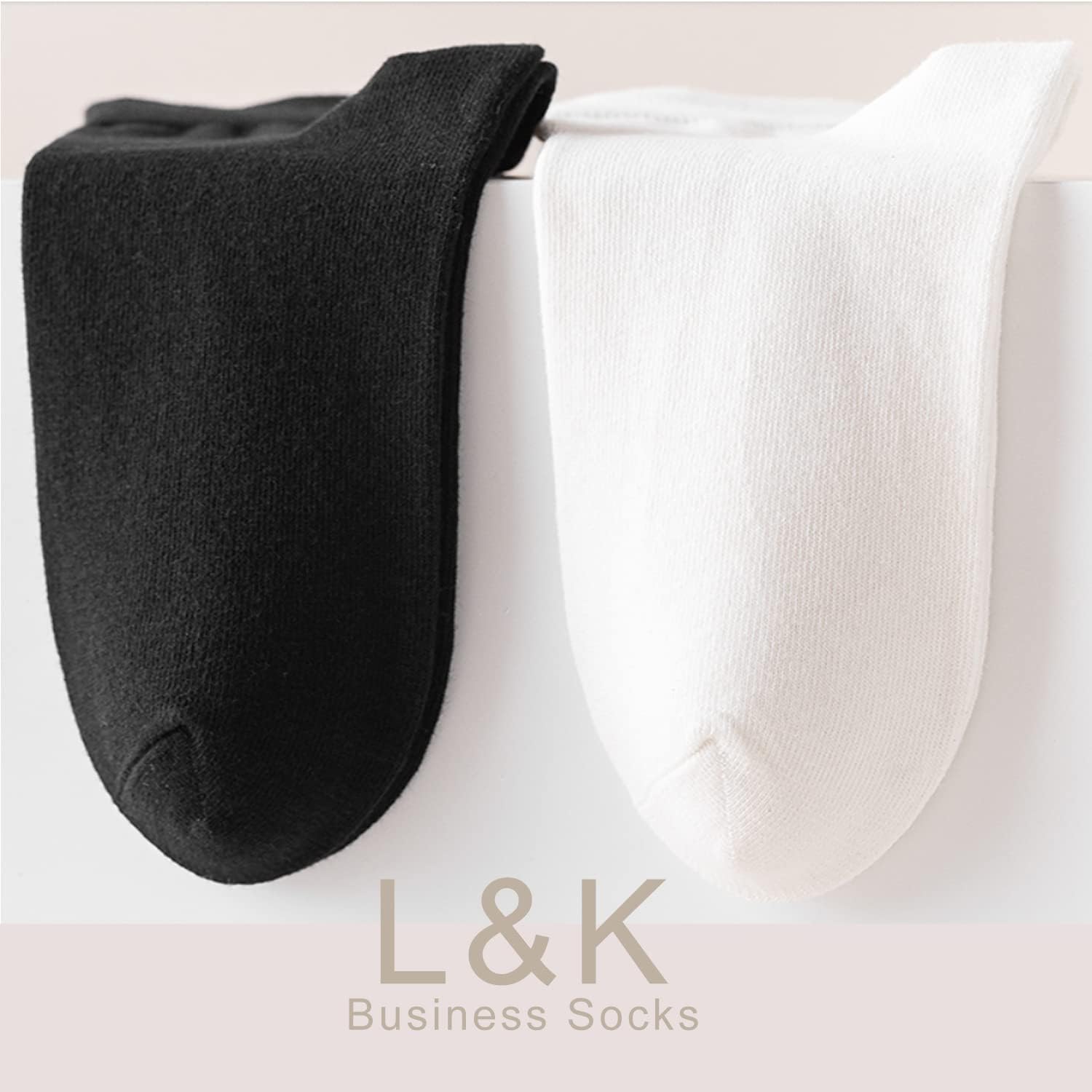 Detalle de L&K-II 12/24 paia di calzini lunghi unisex in cotone business e tempo libero 92216