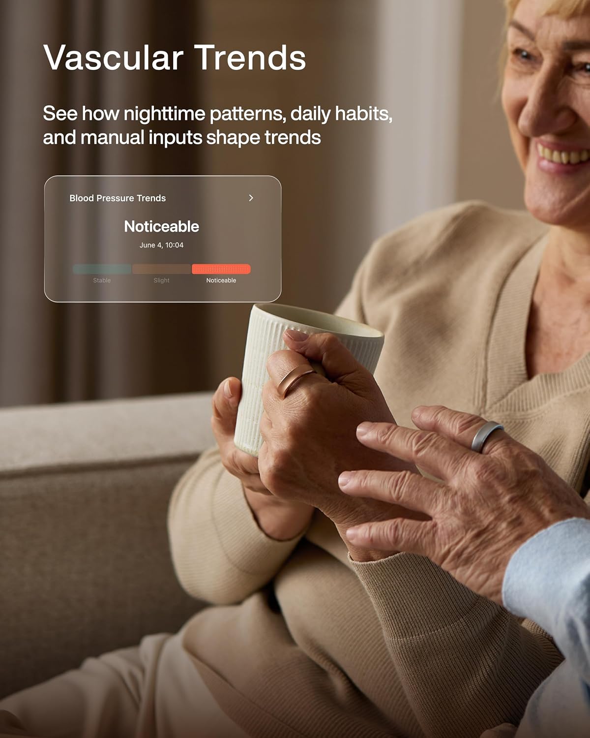 Detalle de RingConn GEN 3 – inteligentny pierścień, rozmiar 11, alerty wibracyjne i do 14 dni pracy
