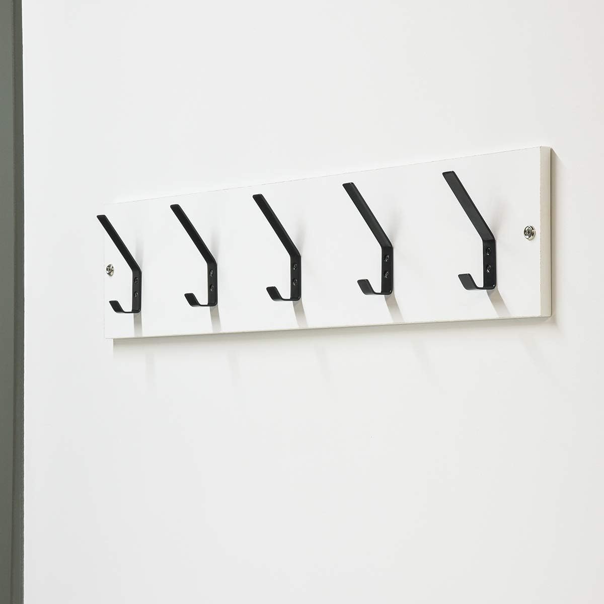 Thumbnail 4 de Amazon Basics AB6000-FB-5 Drywall Coat Hook, Matt Black – 5 Pack
