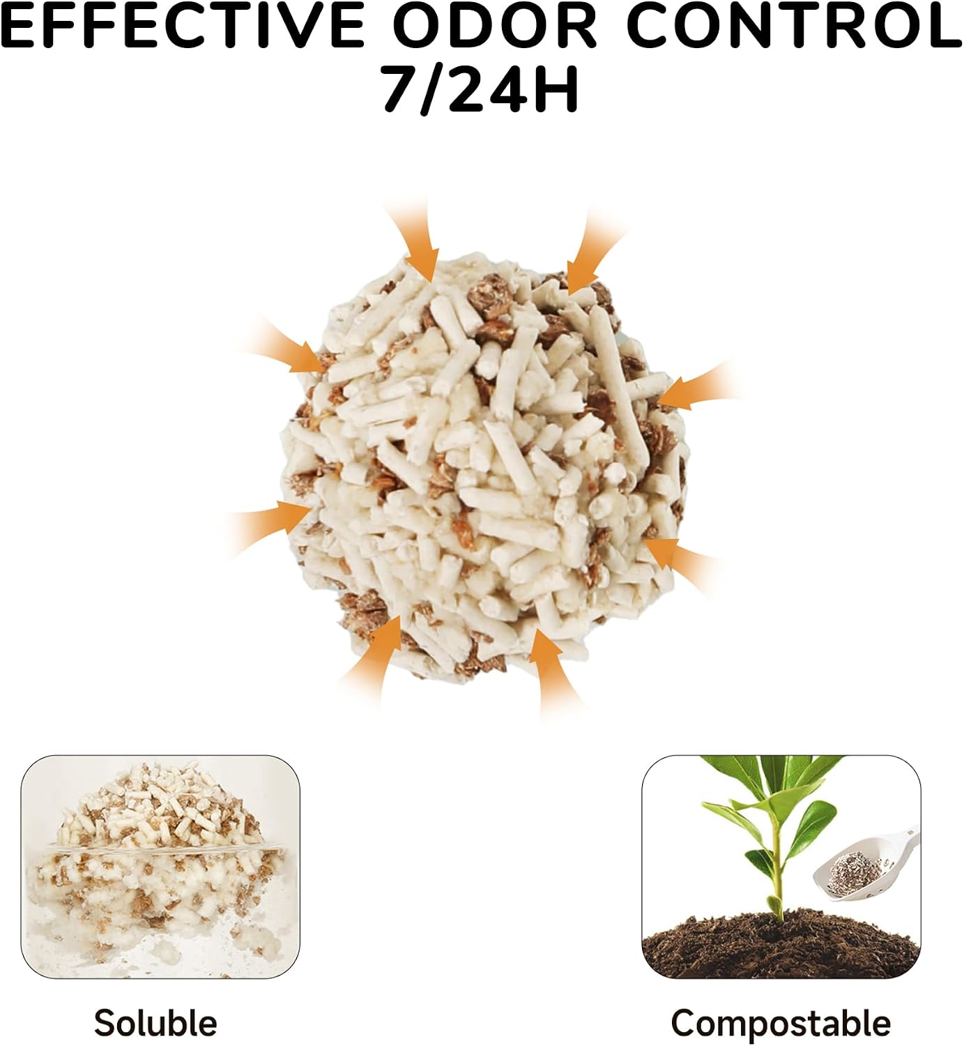 Detalle 2 de FUKUMARU Tofu Cat Litter 5.4Kg
