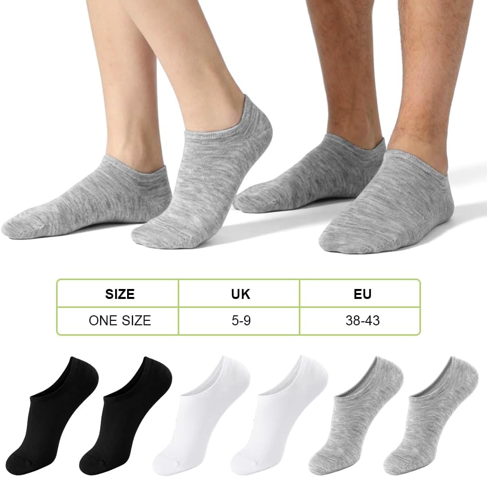 Detalle 2 de OFFCUP 1 Bamboo Trainer Socks, 6 Pairs of Low-Cut No-Show Liners
