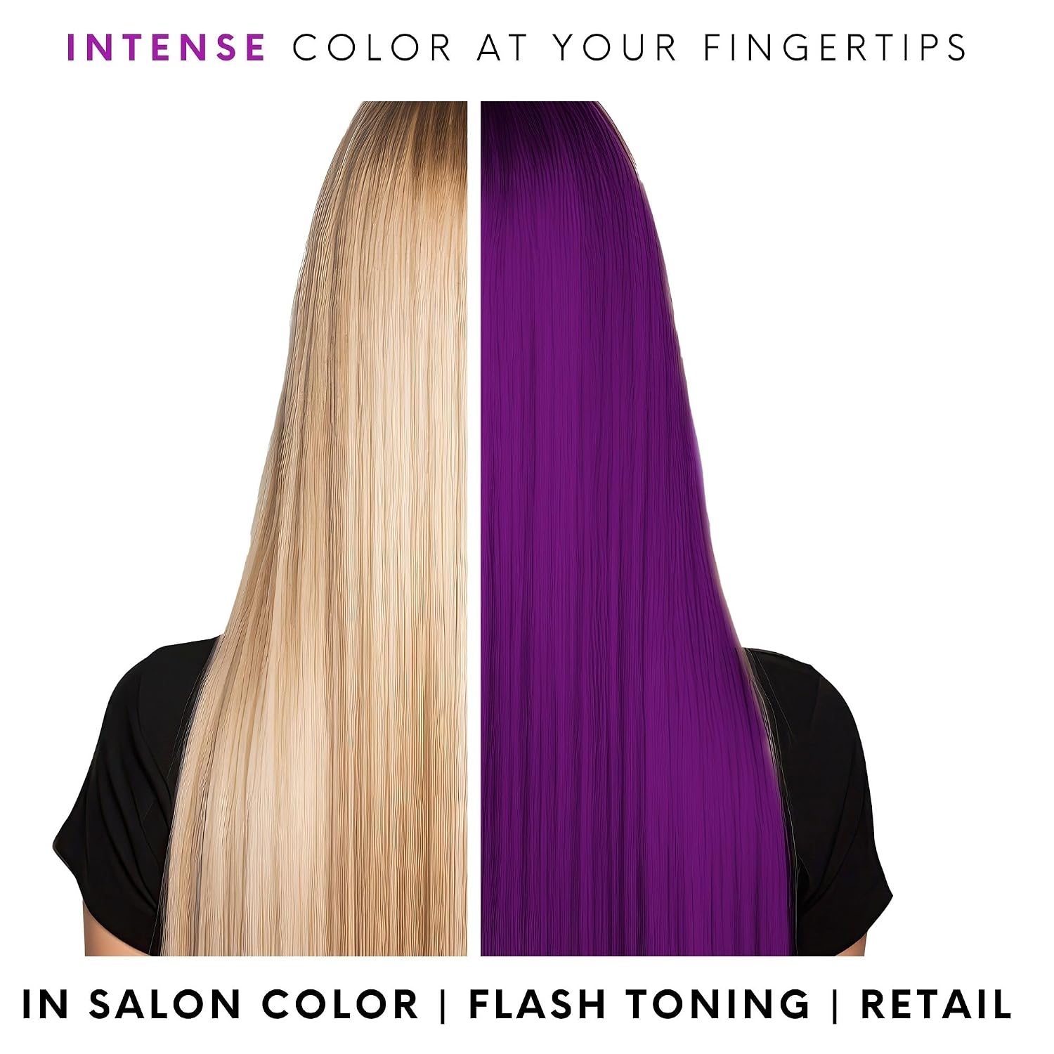 Detalle de Watercolors Intense Color Depositing Shampoo (Purple) – Semi-Permanent Color Refresher, 8.5 oz